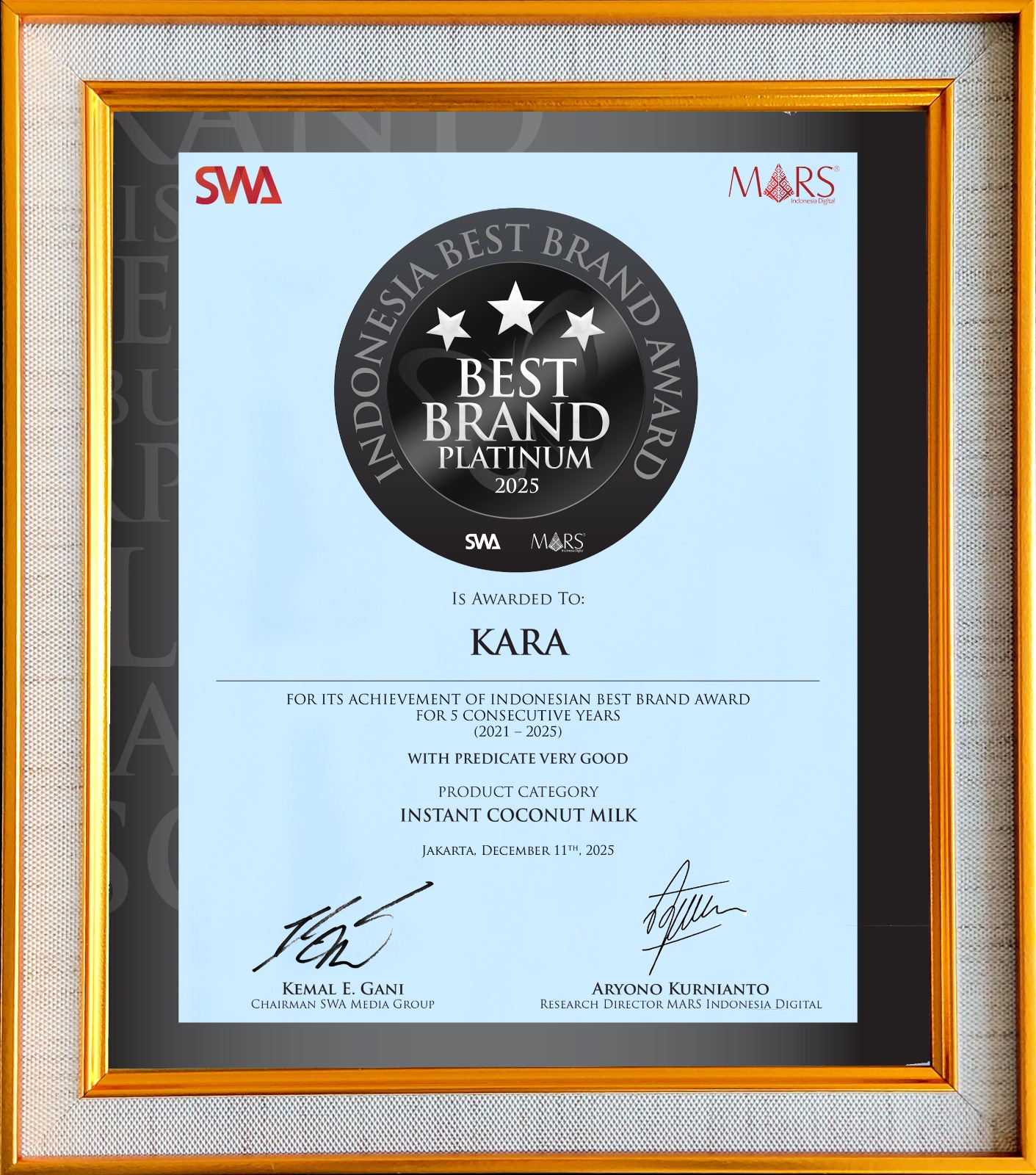 Indonesia Best Brand Award 2025