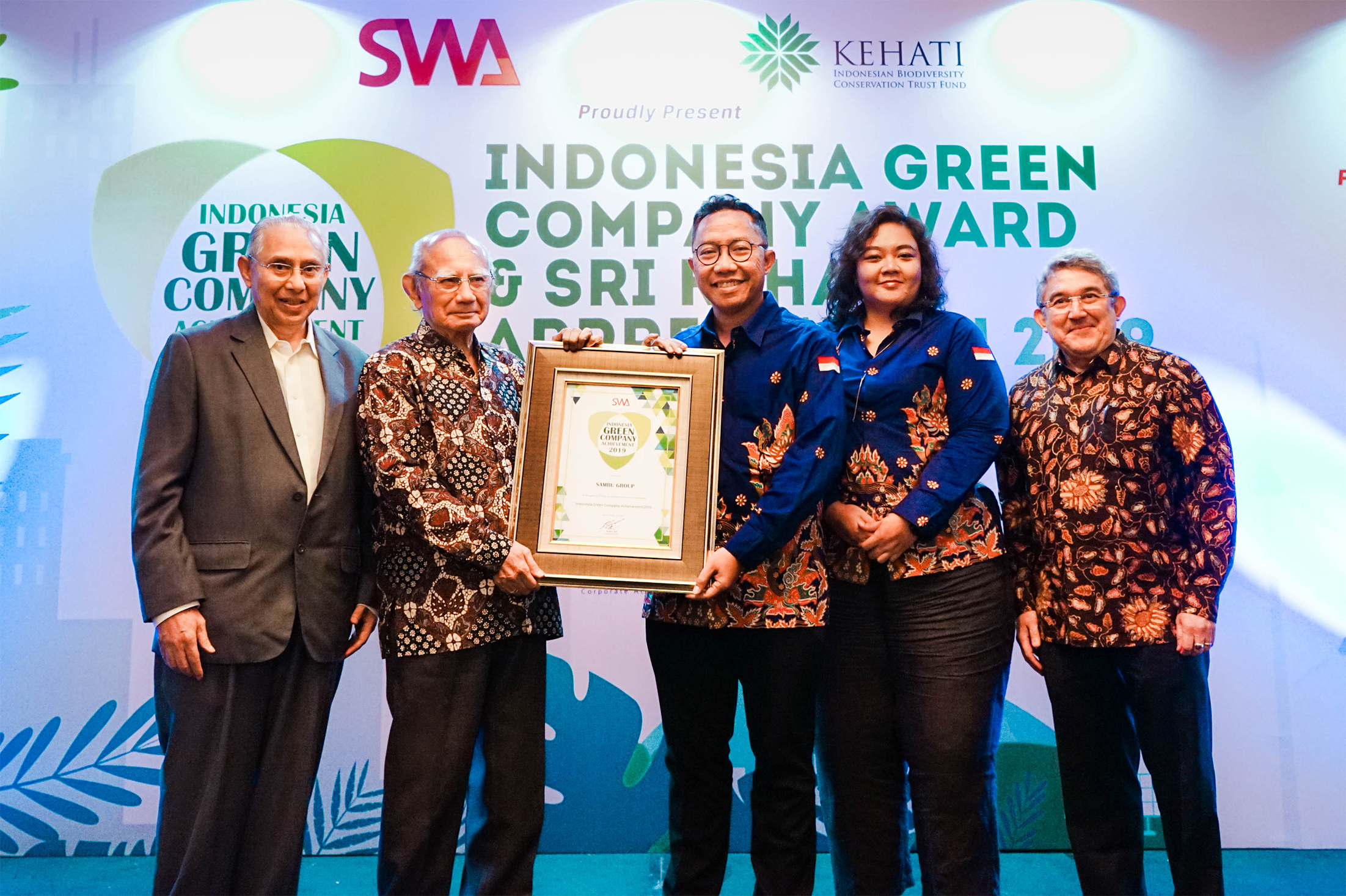 Sambu Group Raih Indonesia Green Company Award 2019