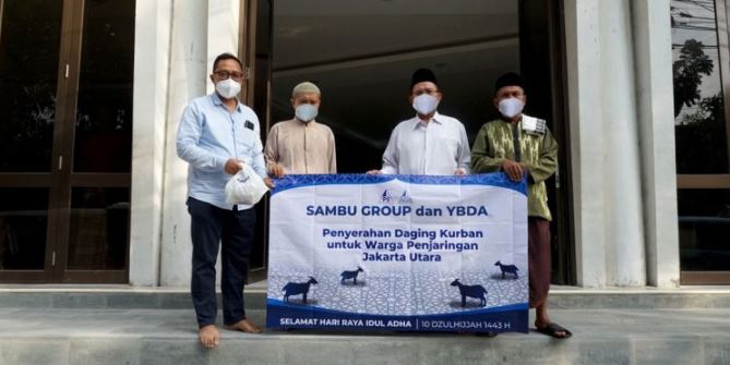 Sambu Group Kembali Berbagi Daging Kurban di Jakarta Utara 2022
